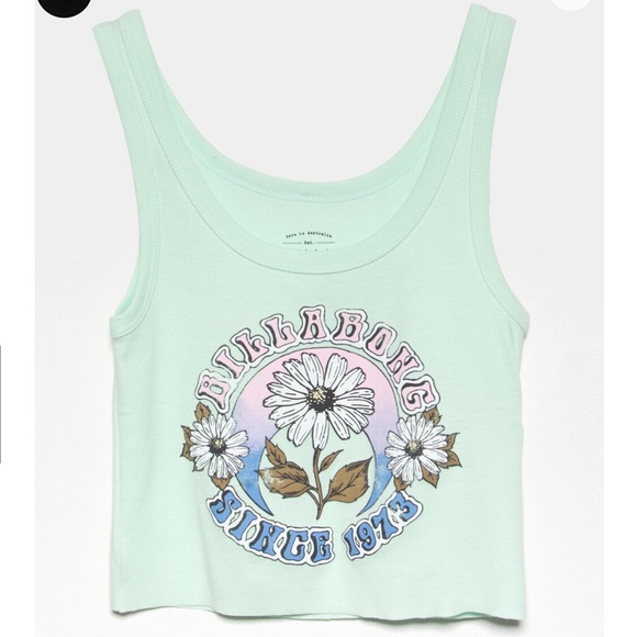 NWT Billabong Moon Flower Crop Tank Top - Picture 5 of 9